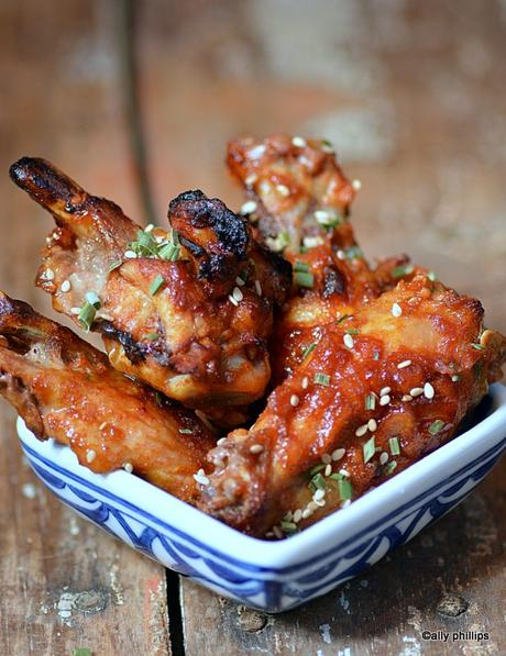 asian curried marmalade wings