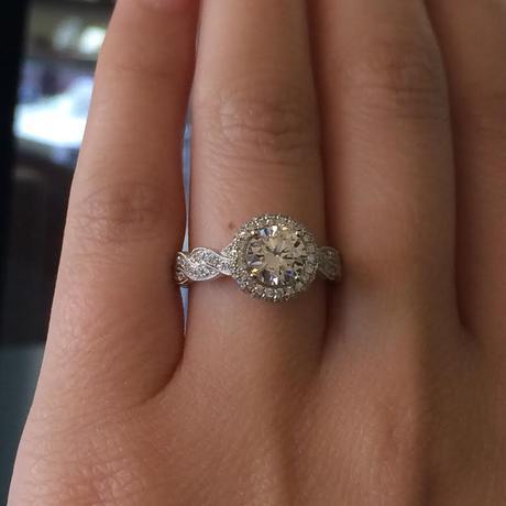 Simon G engagement ring