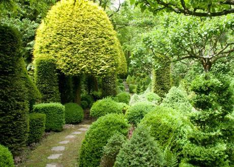 Topiary walk at Jardins des Sericourt
