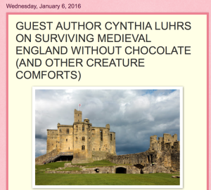 Surviving Medieval England without Chocolate (and other creature comforts)