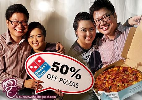 Use TIN19A & TIN19B To Enjoy 50% Off Domino's Pizzas!