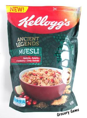Review: Kellogg's Ancient Legends Muesli - Quinoa, Apple, Cranberry & Chia Seeds