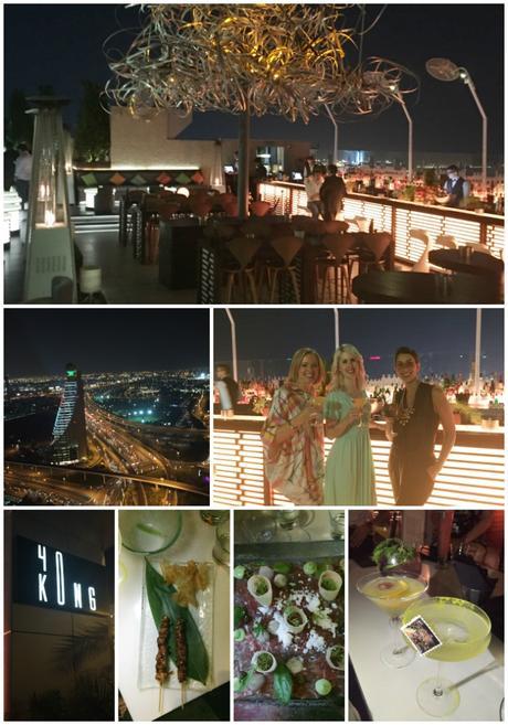 cocktails and bites at 40Kong Dubai