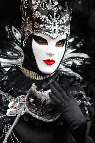 masked woman at Venice carnival (2011)