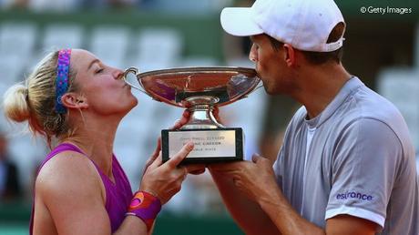 Image Source: Getty Images. Mike Bryan and Bethanie Matte...