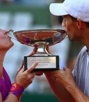 Image Source: Getty Images. Mike Bryan and Bethanie Matte...