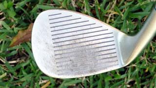 worn out golf iron grooves