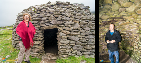 The beehive huts on Dingle are larger than they might seem from the outside.