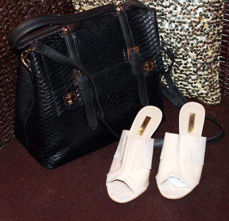 Faux Croc Satchel Bag and Slip-on Sandals by Bata - My Recent Purchases