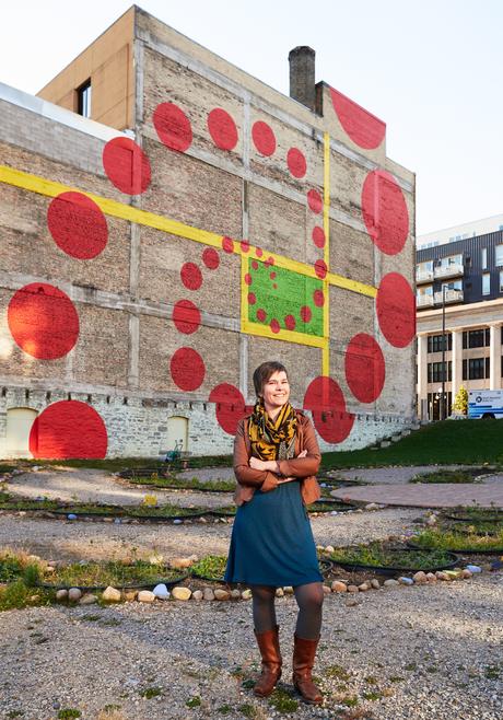 Artist Amanda Lovelee and the playful mural and garden she helped create in Minneapolis. 