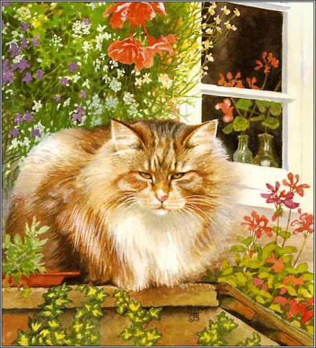 Cat Paintings by Chrissie Snelling
