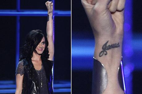 Katy Perry Jesus tattoo