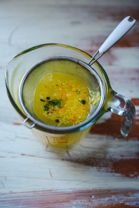 Homemade Herbal Cough Suppressant with Lemon & Turmeric // www.WithTheGrains.com