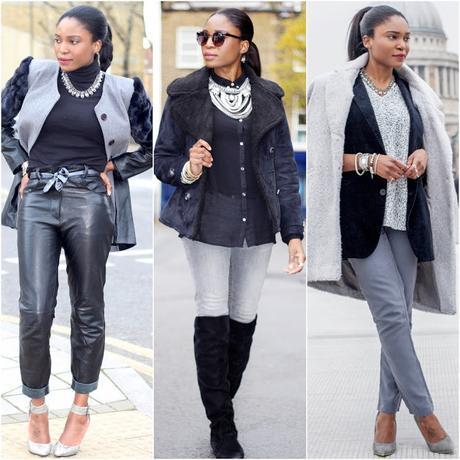 OUTFIT IDEAS: BLACK & GREY