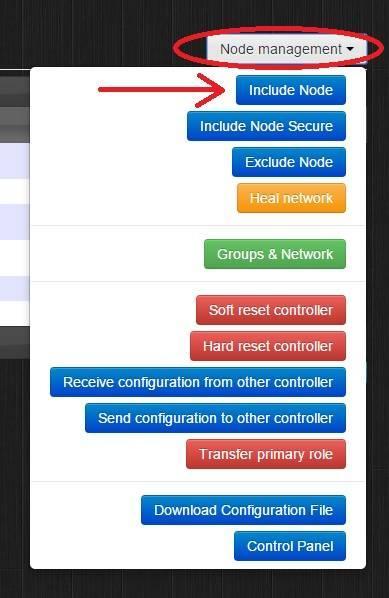 Domoticz - Razberry - Include node