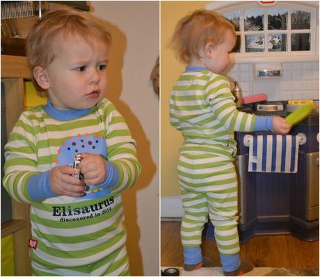 NHM green striped Stegosaurus pyjamas for kids review