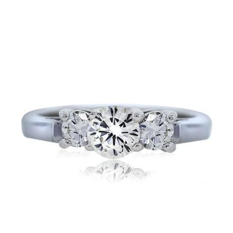 beautiful three stone engagement ring or promise ring