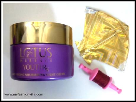 Lotus Herbals YOUTHRx Anti-Ageing Nourishing Night Crème Review