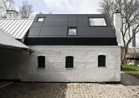 Side view of the Farum house studio.