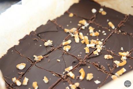 No Bake Pretz-nut Chocolate Bars