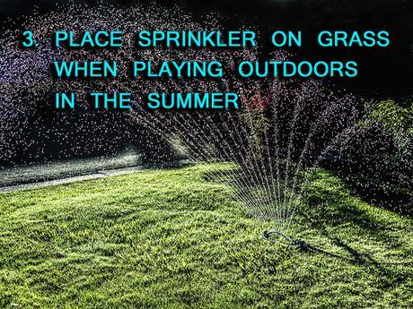 water saving tips best most top advice teach learn encourage sprinkler grass how to save water conserve tips children kids playtime