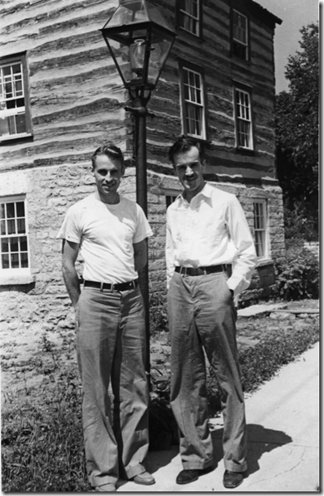 BOB NEAL AND EDGAR HELLUM    IMAGE COURTESY OF MINERAL POINT PUBLIC LIBRARY
