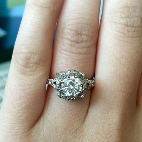 Verragio Couture rose engagement ring