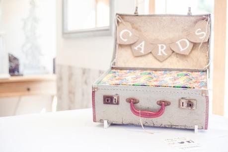 Basmead barn wedding suitcase