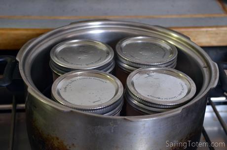 canning jars in pressure cooker