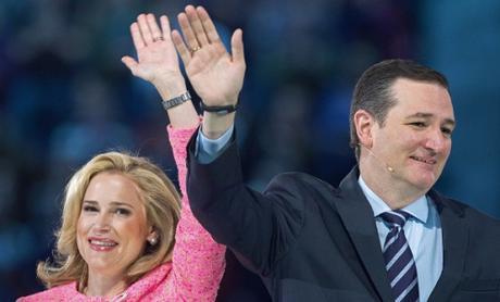 Heidi and Ted Cruz, March 23, 2015, Lynchburg, VA. (Photo Paul J. Richards/AFP/Getty Images)