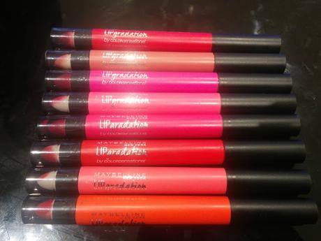Swatch Santa | Maybelline Lip Gradation Pencils