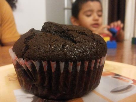Eggless Triple Chocolate Cupcakes-It's All About Love