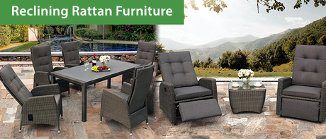 Reclining Rattan Garden Furniture