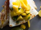 Jamaican Shrimp Quesadillas with Mango Salsa