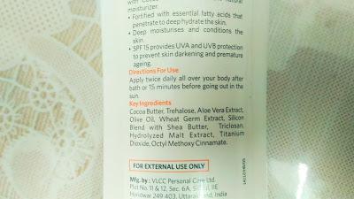 VLCC Cocoa Butter Hydrating Body Lotion Review