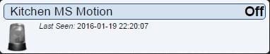Domoticz - Fibaro motion sensor - Motion switch device