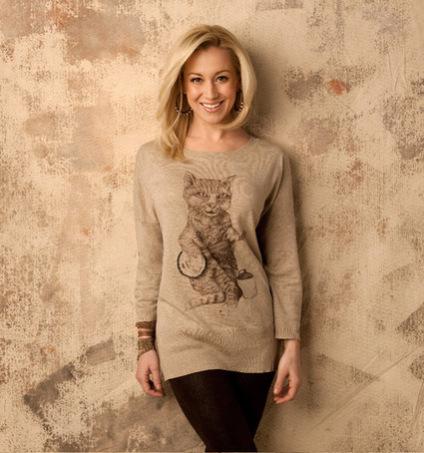 Kitty Crooner Sweater Designed By Kellie Pickler and Geron Ford