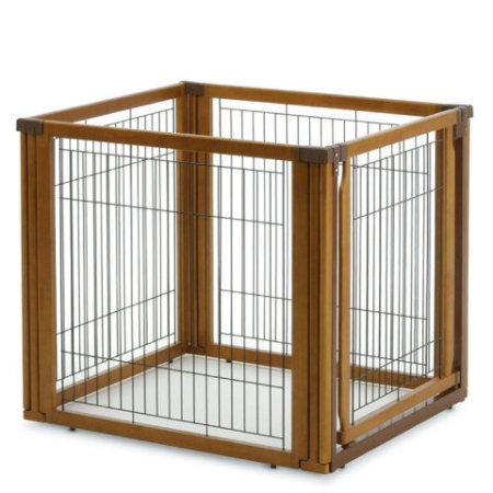 Four panel convertible dog gate/kennel