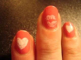Valentines nail look