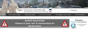 Chamonix air pollution