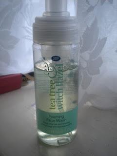 boots tea tree and witch hazel foaming face wash review