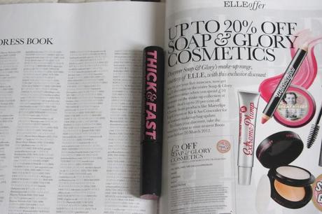 Free Soap & Glory Thick & Fast mascara with ELLE