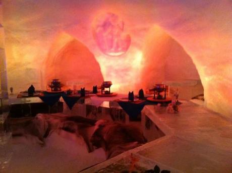 igloo village fondue dinner