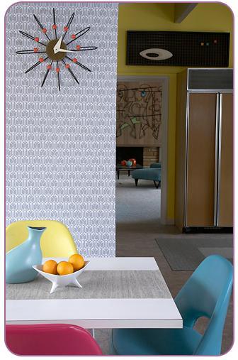 Personalizing rooms with temporary wallpaper