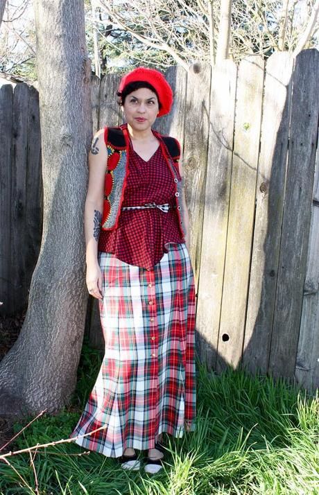 outfit post: Maxi-mum Plaid