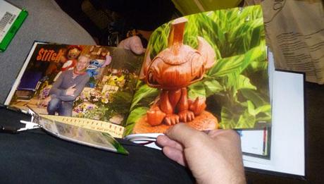 Mindstyle book with woodgrain stitch via ToyTokyo booth at #TF12 #Collecting