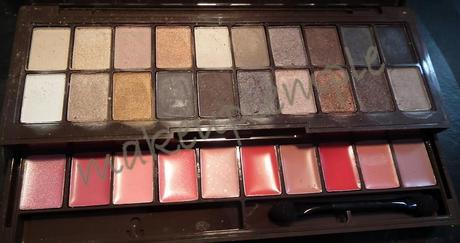 Makeup Collections: Eye Shadow Palette: NYX:NYX Nude On Nude Palette Swatches