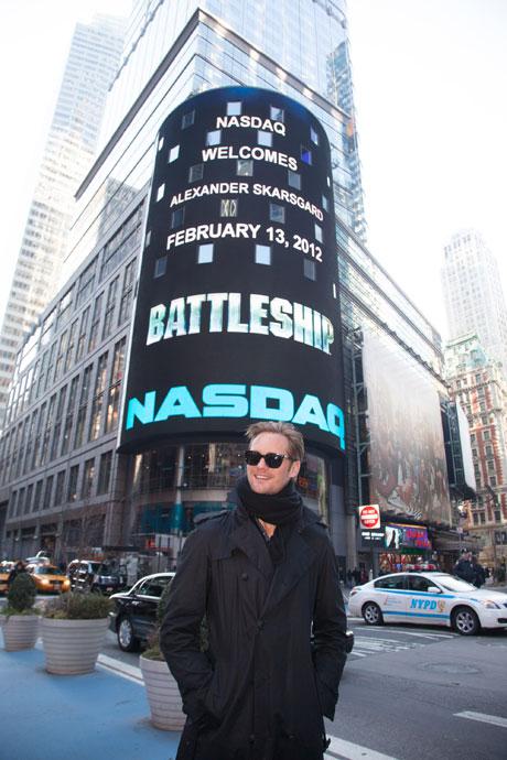 NASDAQ welcomes Alexander Skarsgard