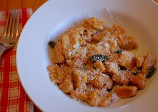 Sweet Potato Gnocchi with Sage and Pecans