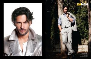 True Blood's Joe Manganiello posing for DA MAN magazine